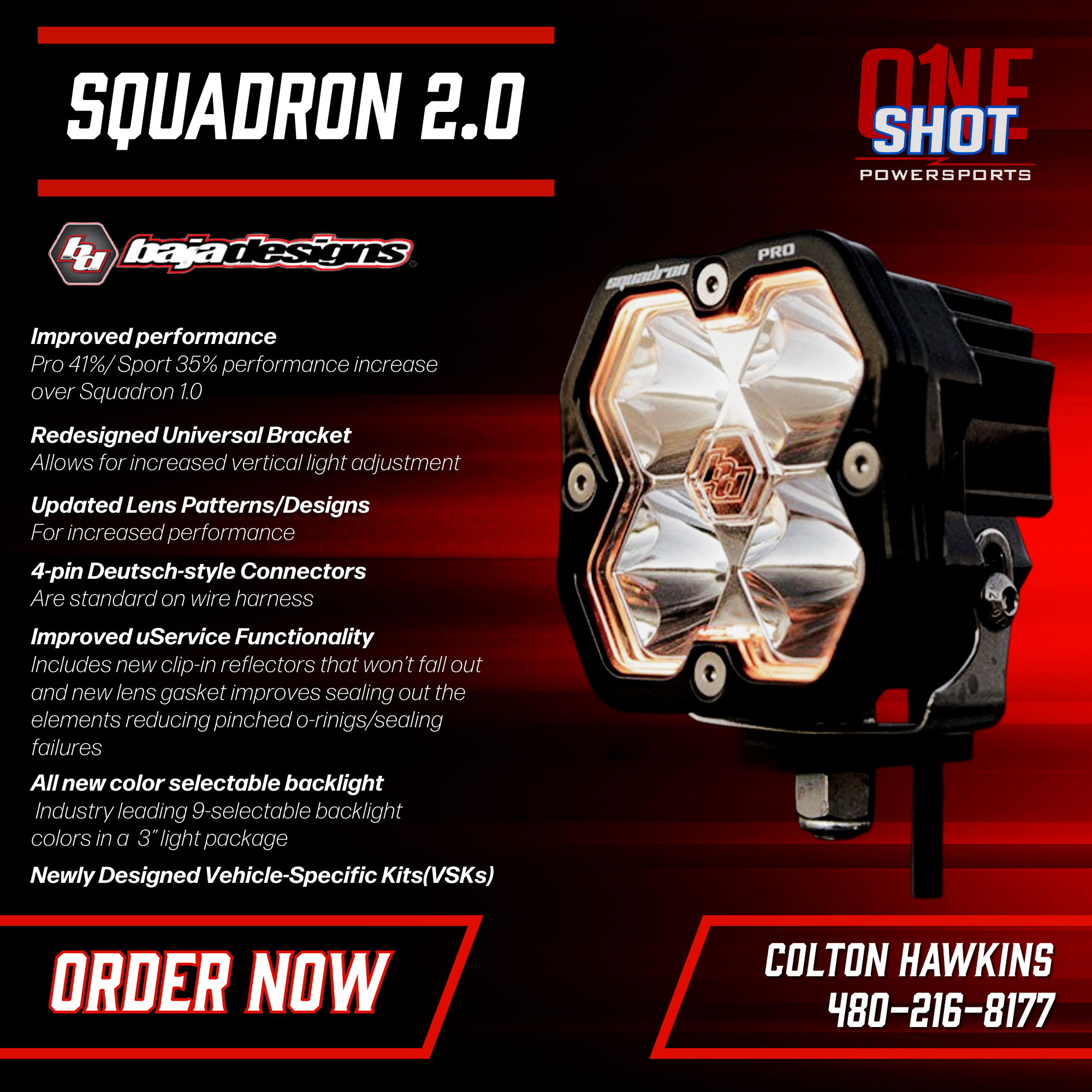One Shot Powersports Social Media Product Advertisement