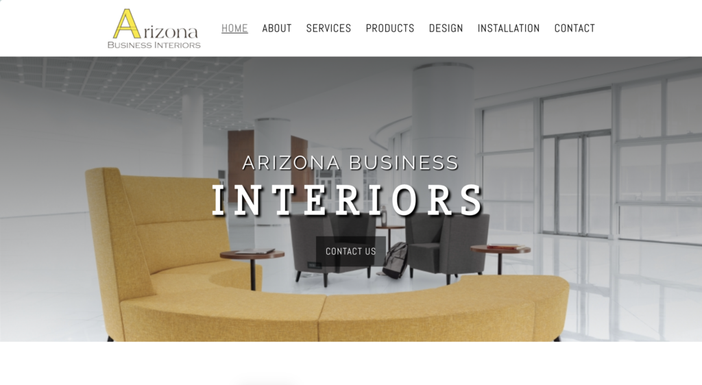 Arizona Business Interiors Website Preview