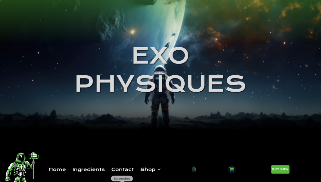 EXO Physiques Website Preview