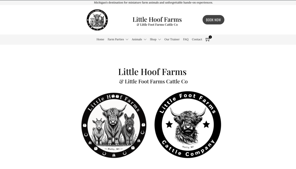 Little Hoof Farms & Little Foot Farms Cattle Co Website Example