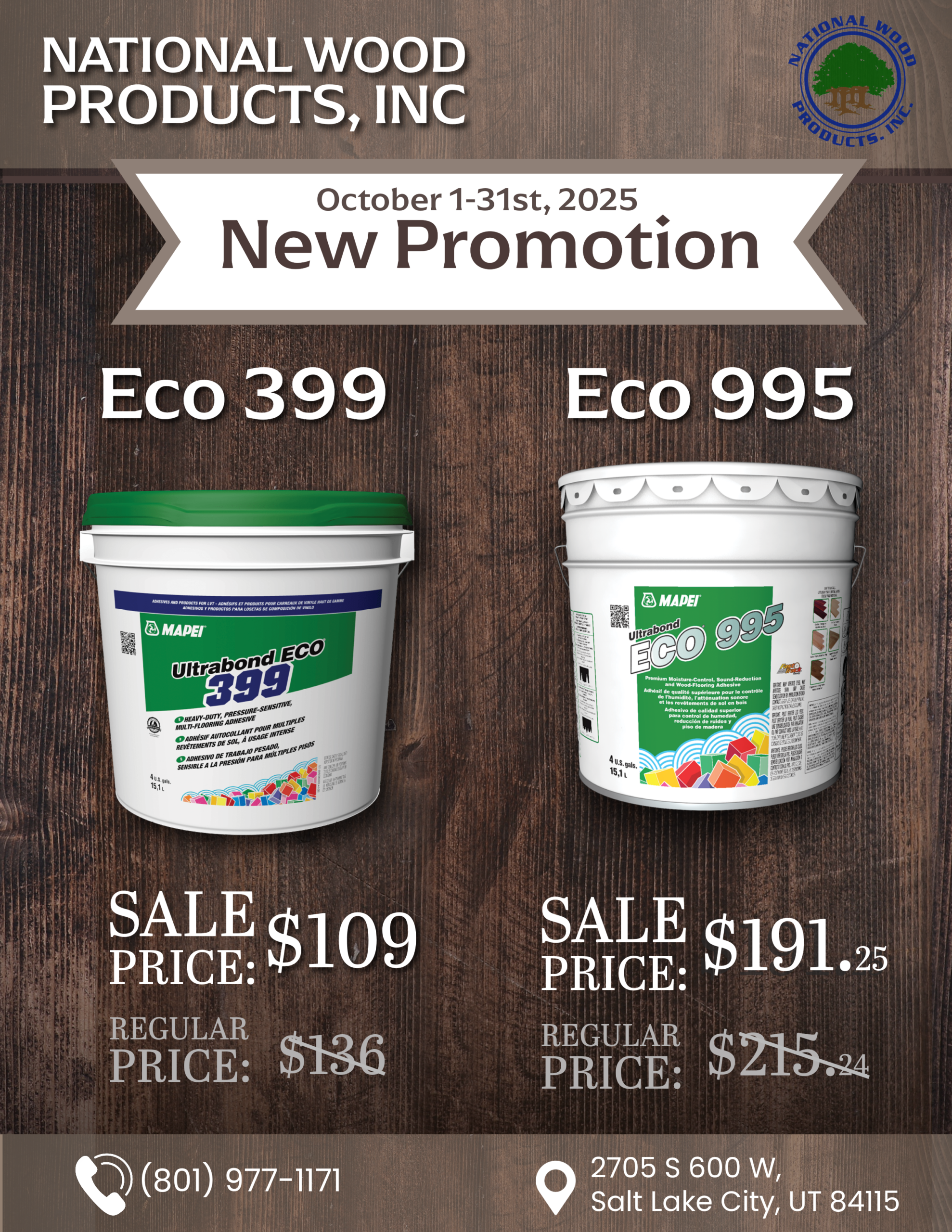 National Wood Products Sale Advertisement