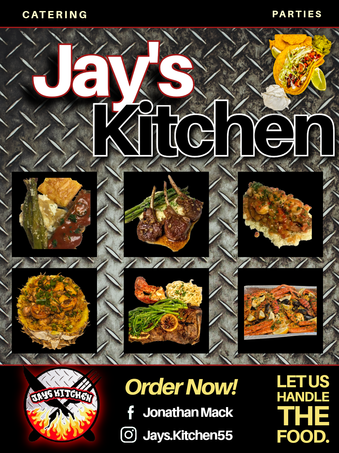 Jay's Kitchen Social Media Post Design